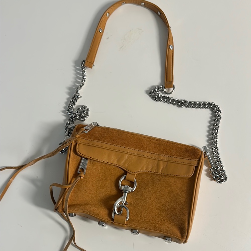 Rebecca Minkoff Tan mini MAC Crossbody Bag